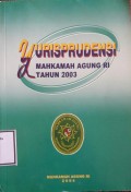 Yurisprudensi Mahkamah Agung Tahun 2003