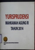 Yurisprudensi Mahkamah Agung RI Tahun 2014